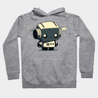 Happy but Sad Robot || Kawaii AI Robot Hoodie